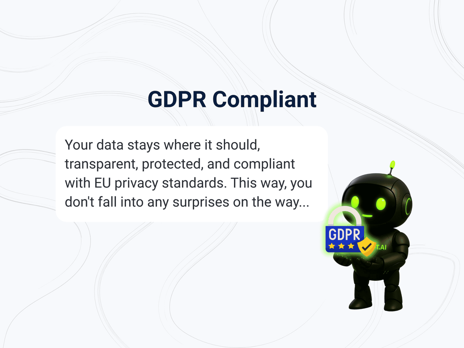 GDPR compliant taxibot